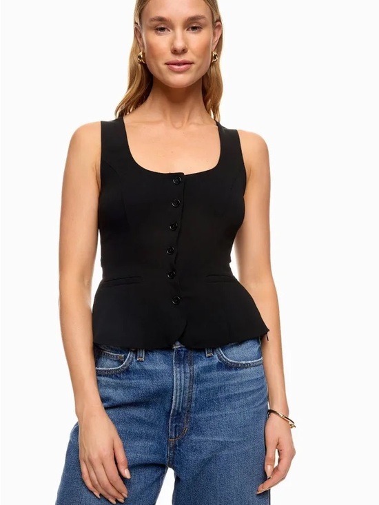 Reformation Tops - Reformation Black Delanie Linen Top